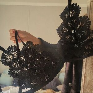 Elegant Black Lace Bralette